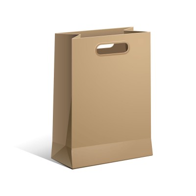 Wholesale Custom Printed Baked Food Packaging Brown Kraft Paper Bag With Handle